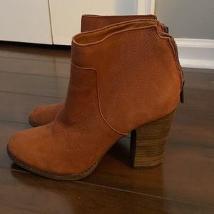 Lucky brand tan booties